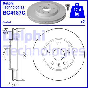 Delphi BG4187-C - Brake Disc www.parts5.com