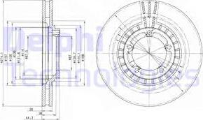 Delphi BG4134 - Δισκόπλακα www.parts5.com