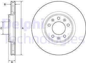 Delphi BG4806C - Fren diski www.parts5.com