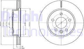 Delphi BG4343C - Brake Disc www.parts5.com