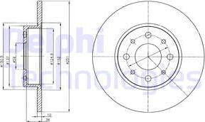 Delphi BG4312 - Disc frana www.parts5.com