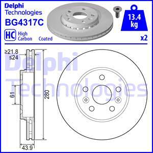 Delphi BG4317C - Δισκόπλακα www.parts5.com