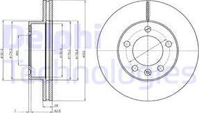 Delphi BG4328 - Féktárcsa www.parts5.com