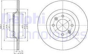 Delphi BG4322 - Disc frana www.parts5.com