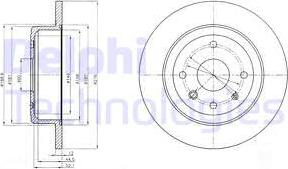 Delphi BG4244 - Brake Disc www.parts5.com