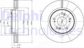 Delphi BG4250C - Kočni disk www.parts5.com