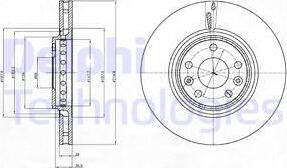 Delphi BG4266 - Brzdový kotúč www.parts5.com