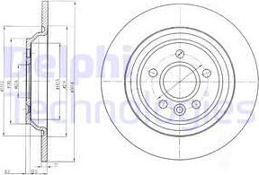 Delphi BG4239C - Brzdový kotouč www.parts5.com