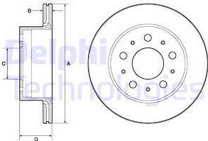 Delphi BG4796C - Disc frana www.parts5.com