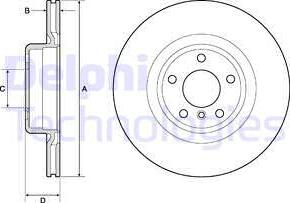 Delphi BG4755C - Disc frana www.parts5.com