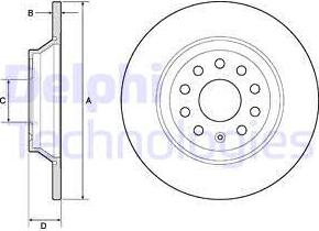 Delphi BG4751C - Спирачен диск www.parts5.com