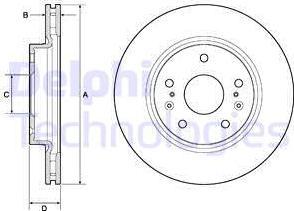 Delphi BG4764C - Brake Disc www.parts5.com