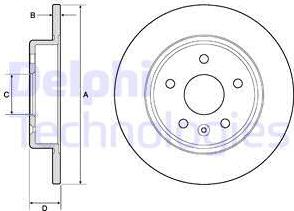 Delphi BG4761C - Disc frana www.parts5.com