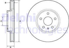 Delphi BG4702C - Disc frana www.parts5.com