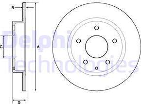 Delphi BG4707C - Zavorni kolut www.parts5.com