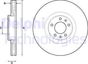 Delphi BG4716C - Disc frana www.parts5.com