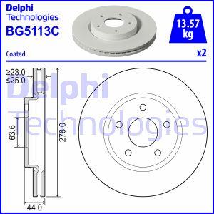 Delphi BG5113C - Brake Disc www.parts5.com