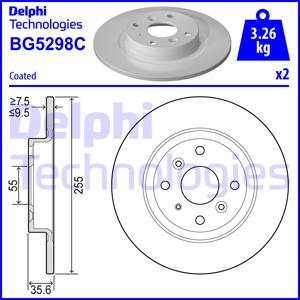 Delphi BG5298C - Disc frana www.parts5.com