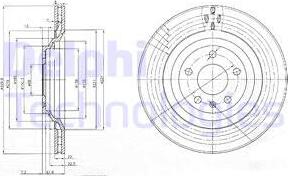 Delphi BG3991 - Disc frana www.parts5.com