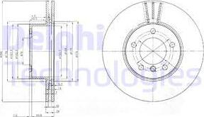 Delphi BG3998C - Disc frana www.parts5.com