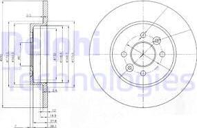 Delphi BG3992 - Тормозной диск www.parts5.com