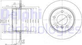 Delphi BG3948C - Disc frana www.parts5.com