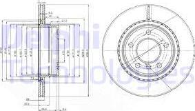 Delphi BG3901C - Disc frana www.parts5.com