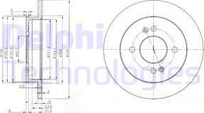 Delphi BG3981C - Brake Disc www.parts5.com