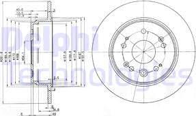 Delphi BG3979 - Δισκόπλακα www.parts5.com