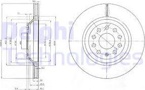 Delphi BG3975 - Тормозной диск www.parts5.com