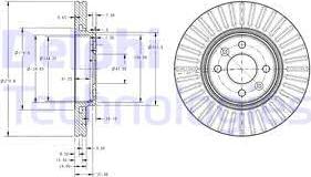 Delphi BG3430 - Kočni disk www.parts5.com