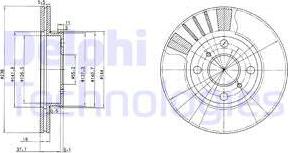 Delphi BG3424 - Bremsscheibe www.parts5.com