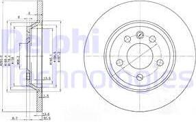 Delphi BG3518 - Disc frana www.parts5.com