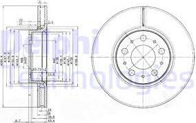 Delphi BG3513 - Disc frana www.parts5.com