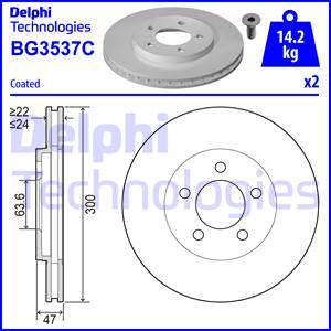 Delphi BG3537C - Brake Disc www.parts5.com