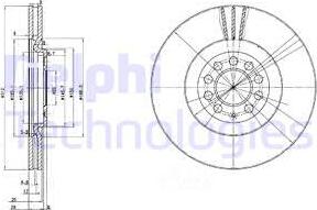 Delphi BG3528 - Tarcza hamulcowa www.parts5.com