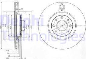 Delphi BG3699 - Disc frana www.parts5.com