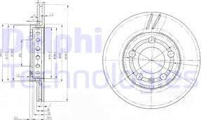 Delphi BG3695 - Fren diski www.parts5.com