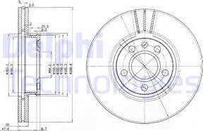 Delphi BG3696 - Disc frana www.parts5.com