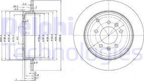 Delphi BG3684 - Disc frana www.parts5.com