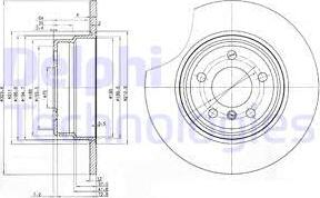 Delphi BG3629 - Тормозной диск www.parts5.com