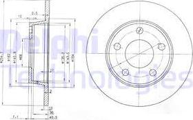 Delphi BG3671 - Disc frana www.parts5.com