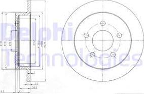 Delphi BG3143 - Disco de freno www.parts5.com