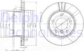 Delphi BG3899C - Disc frana www.parts5.com