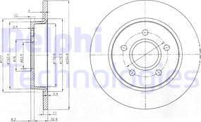 Delphi BG3896 - Brake Disc www.parts5.com