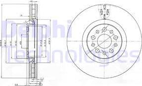 Delphi BG3898 - Disc frana www.parts5.com