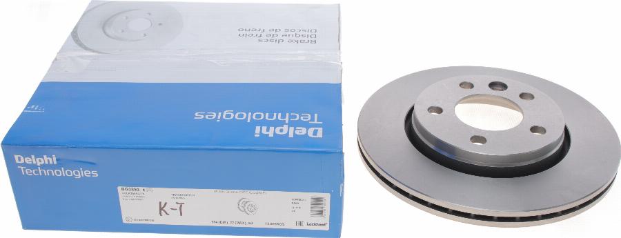 Delphi BG3893 - Kočni disk www.parts5.com