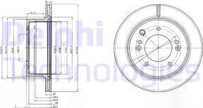 Delphi BG3859 - Disco de freno www.parts5.com