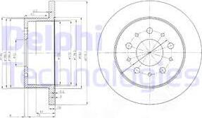 Delphi BG3853 - Disc frana www.parts5.com