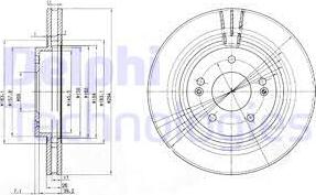 Delphi BG3860 - Brake Disc www.parts5.com